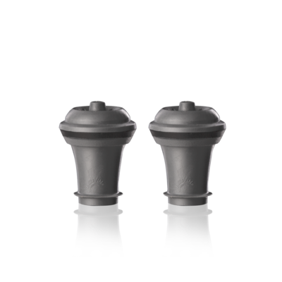 Vacuum Wine Stoppers Grey Set of 2