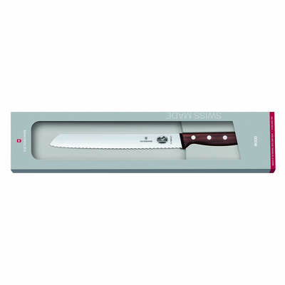  Rosewood Bread Knife Gift Boxed 