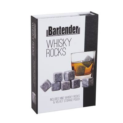 Whisky Rocks Set of 9 W/Bag