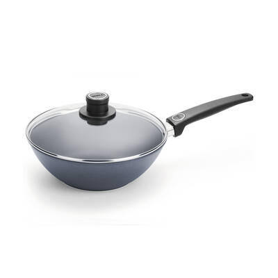  Wok 30cm W/Lid Fixed Handle D-Lite