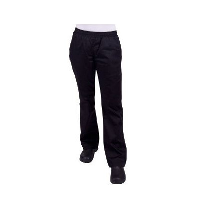 Womens Chef Pants Black Size 12 PolyCotton