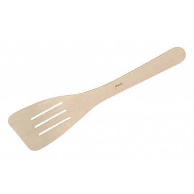 Wooden Slotted Curved Spoon
