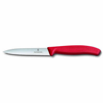  Paring 10cm Serrated Red 