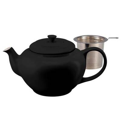 Classic Le Creuset Tea Pot In Black