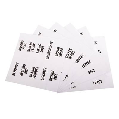 clear pantry labels pack 60