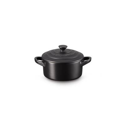 Mini Round Casserole Black