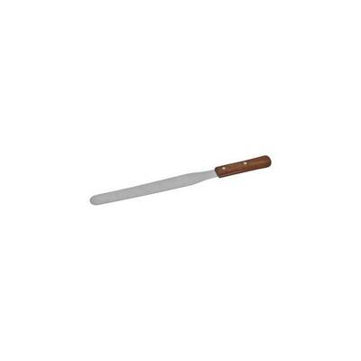 Spatula s/s 10cm straight wood handle