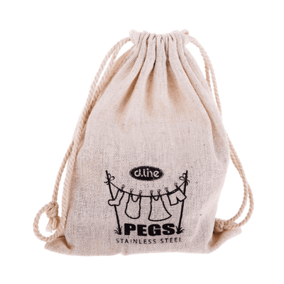 ss wire pegs in hemp bag