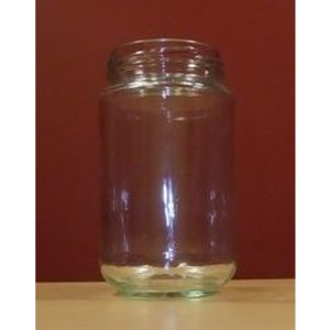 375ml CLEAR ROUND JAR GLASS