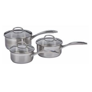 Swiss Diamond Prem Steel 3pce S/Pan Set- 16,18,20cm