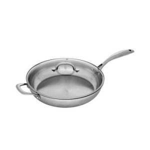 Swiss Diamond Prem Steel Saute Pan W/-Lid 32cm/4.8L