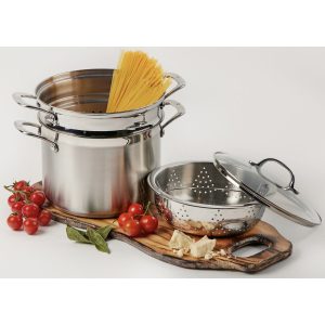 Swiss Diamond Prem Steel 4pce Multi Pot W/-Lid 24cm/7L