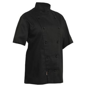 Trad Chef Jacket Black S/S - S