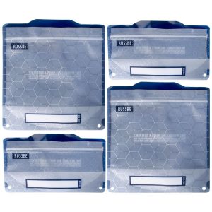 SNACK / SANDWICH BAG SET METTALIC HEX