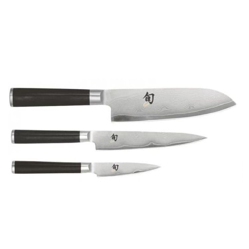 Shun Classic 3 Piece Set (Santoku, Utility & Paring)