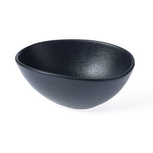 TABLEKRAFT BLACK TRIANGULAR BOWL 210x140mm