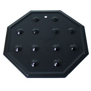 Simmermat- Hexagonal Black