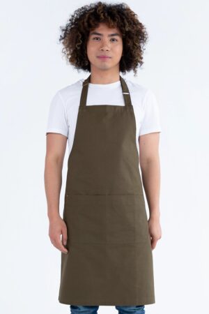 Oska Bib Apron Green 70x86cm
