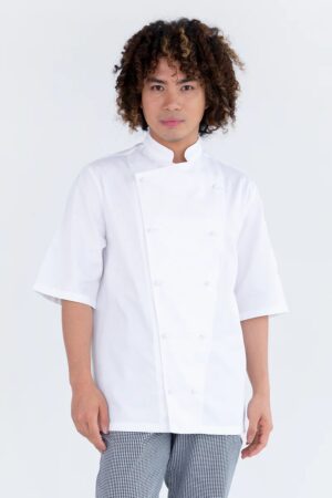 Trad Chef Jacket White S/S - S